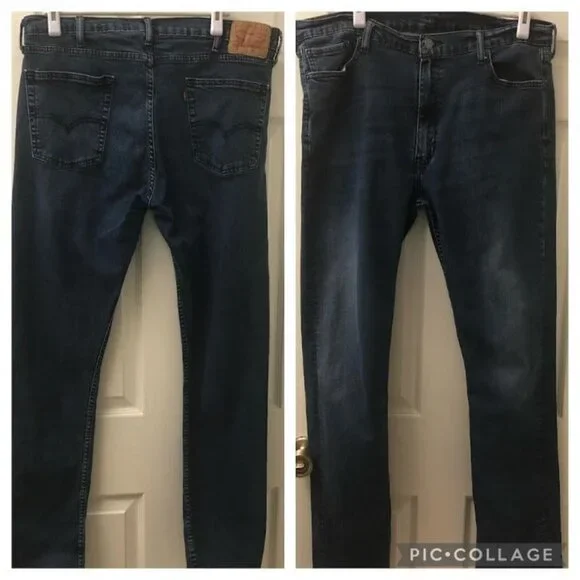 Levi's 516 Men's Denim Blue Jeans 40 x 34 Cotton Blend - Picture 5 of 12
